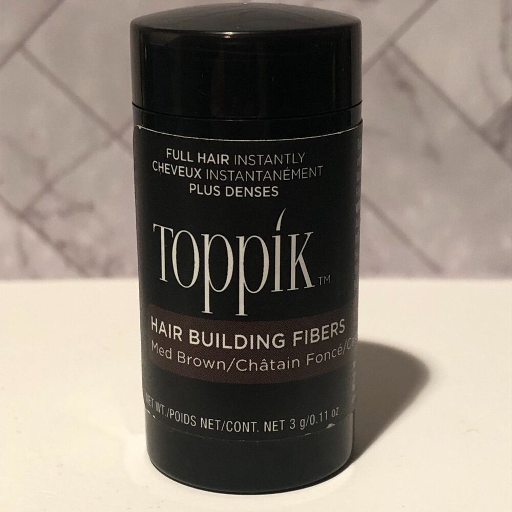 Toppik Hair Building Fibers – Medium Brown – 3g / 0.11 oz – New